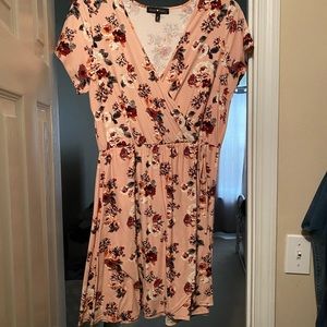 Floral wrap dress